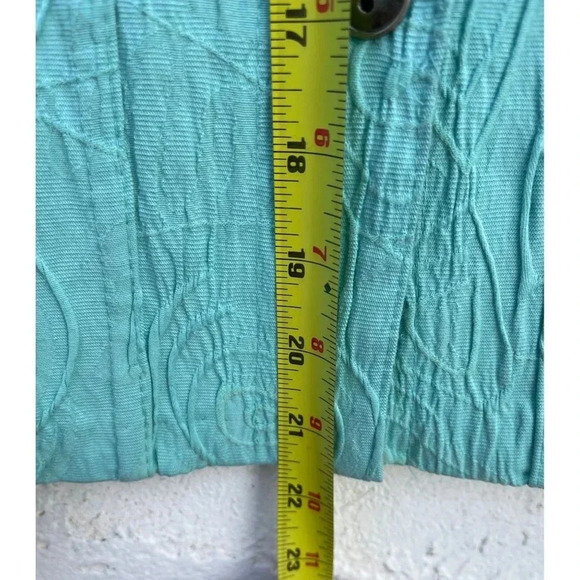 Kaktus Womens Long Sleeve Button Down Swirl Jacket Blue Sz M - Picture 9 of 10